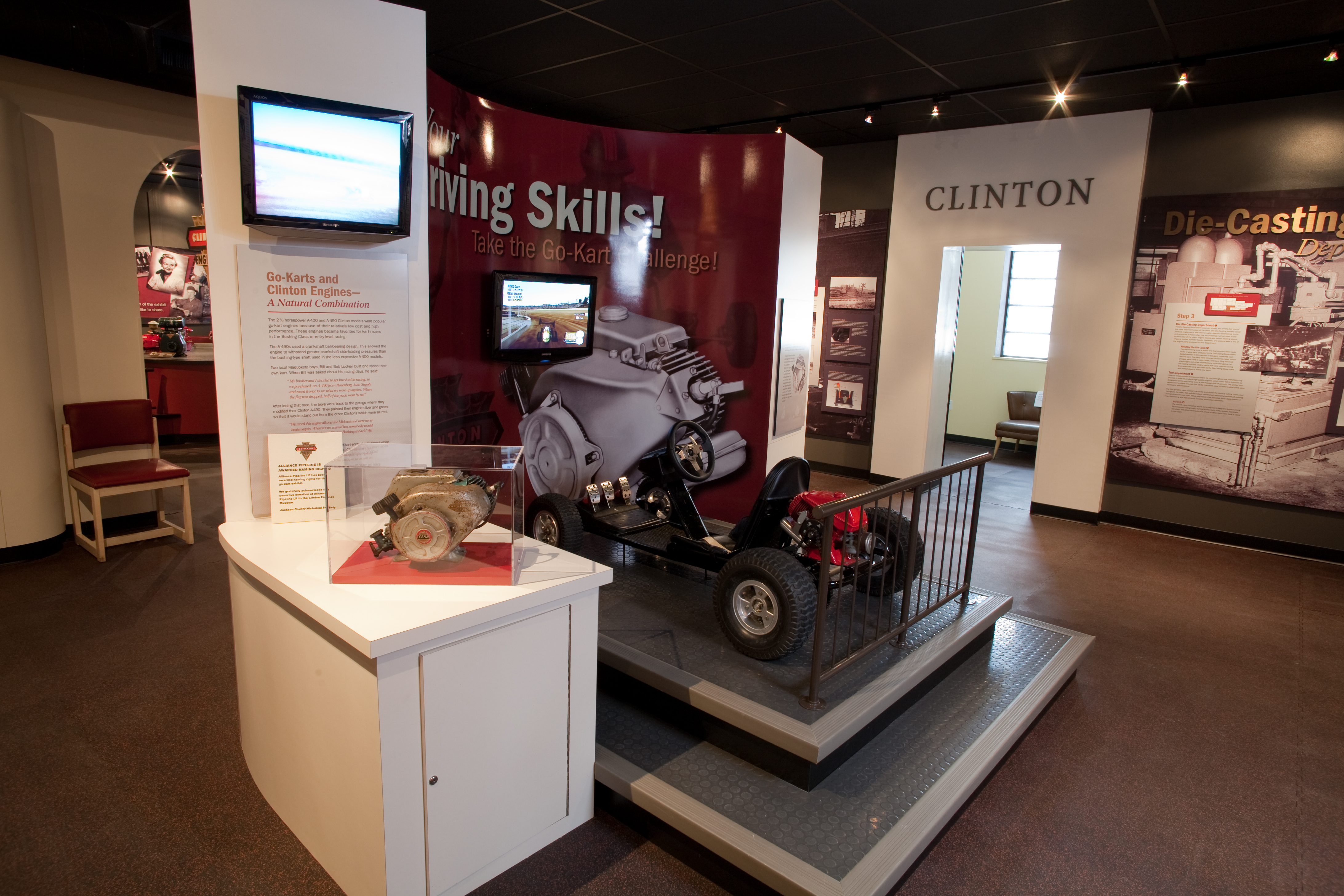 Clinton Engine Museum Go-Kart Display