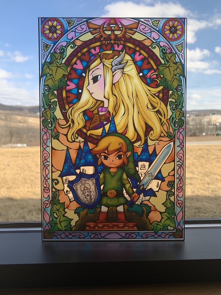 Stained-glass effect on acrylic