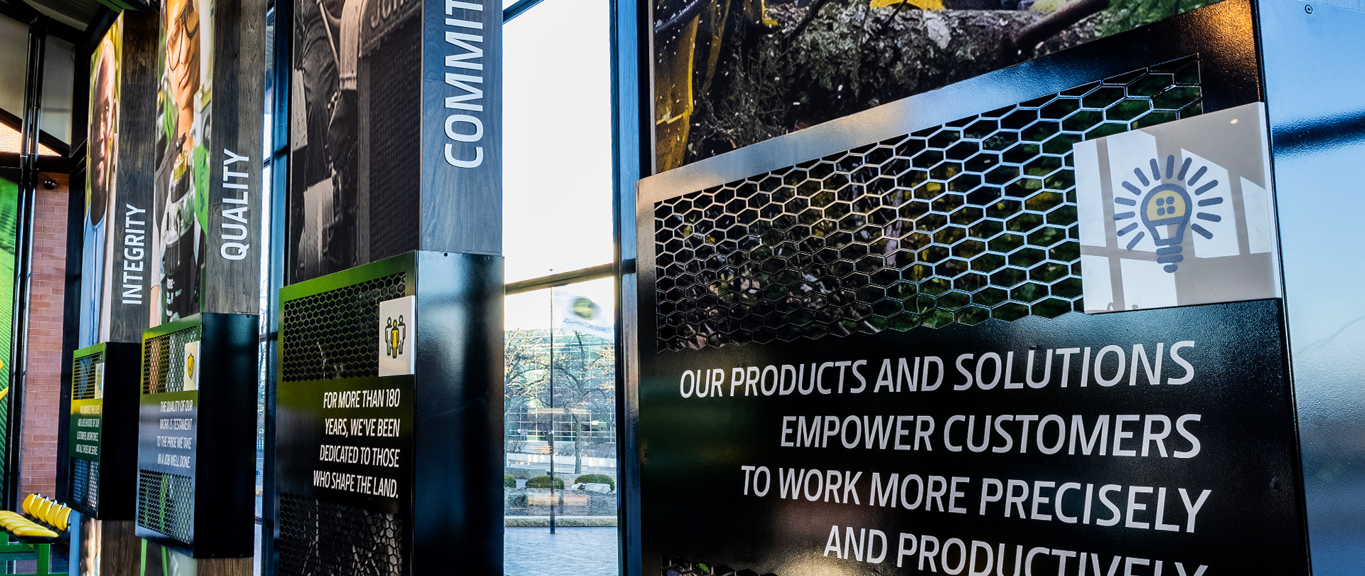 John Deere Pavilion Core Value Pillars