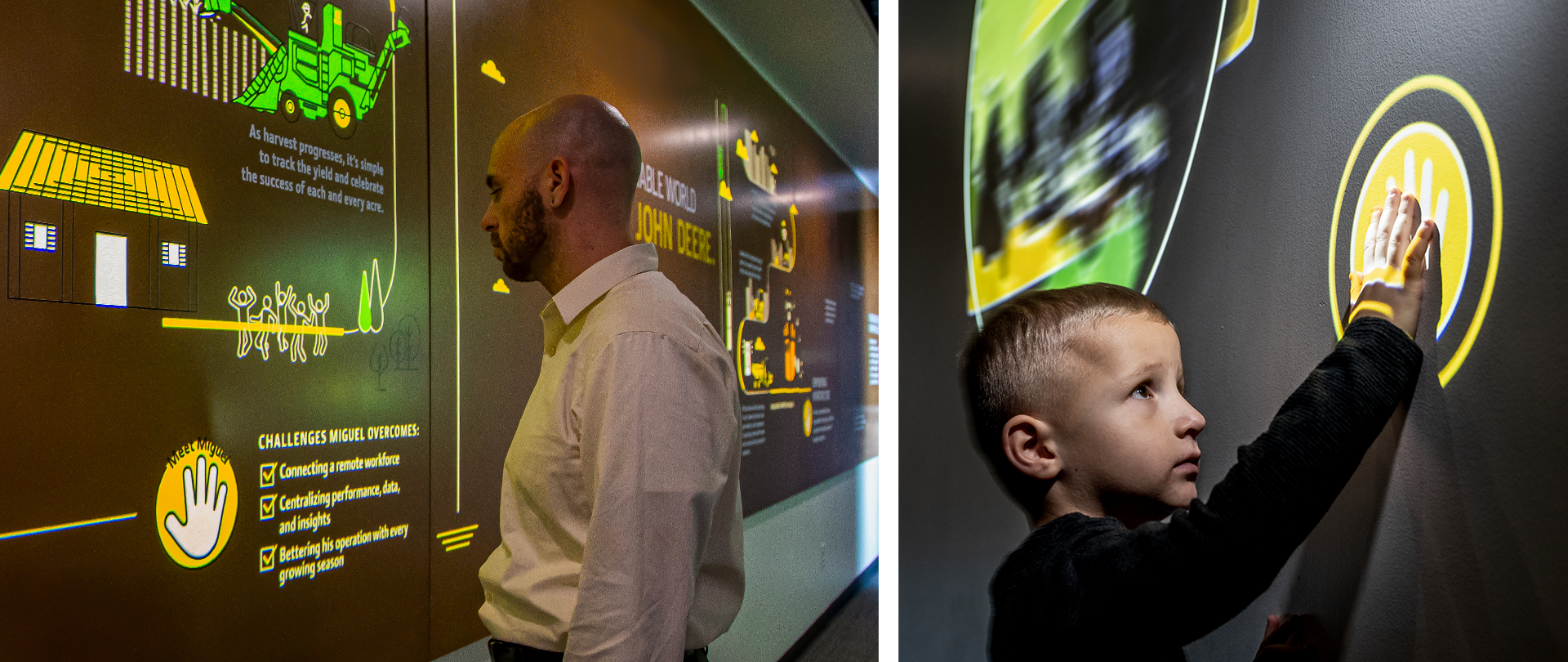 John Deere Pavilion Interactive Touch Wall