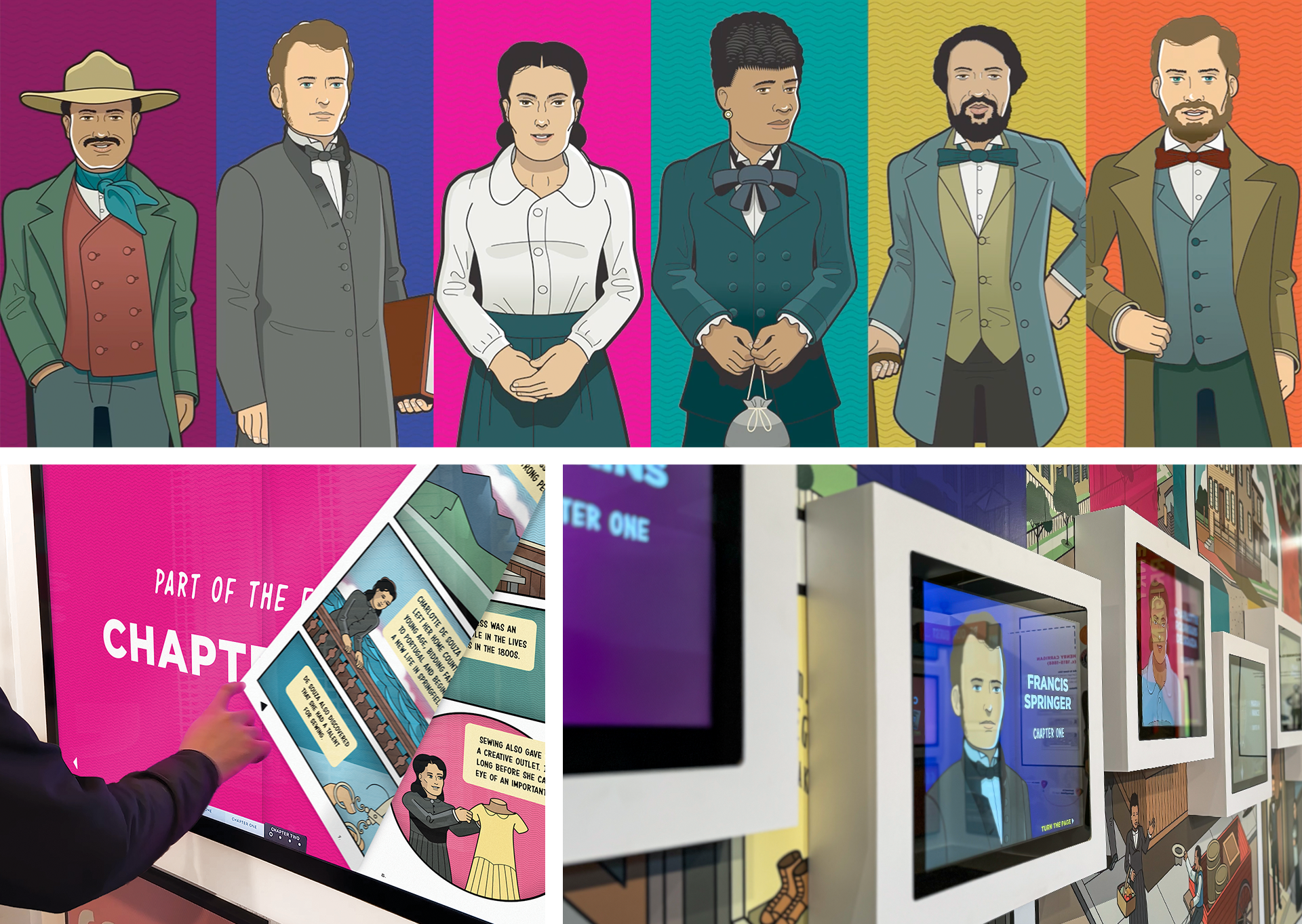Lincoln’s Springfield Comic Interactives