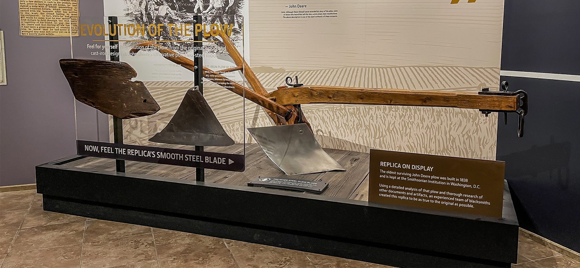 John Deere Historic Site Original Plow Replica