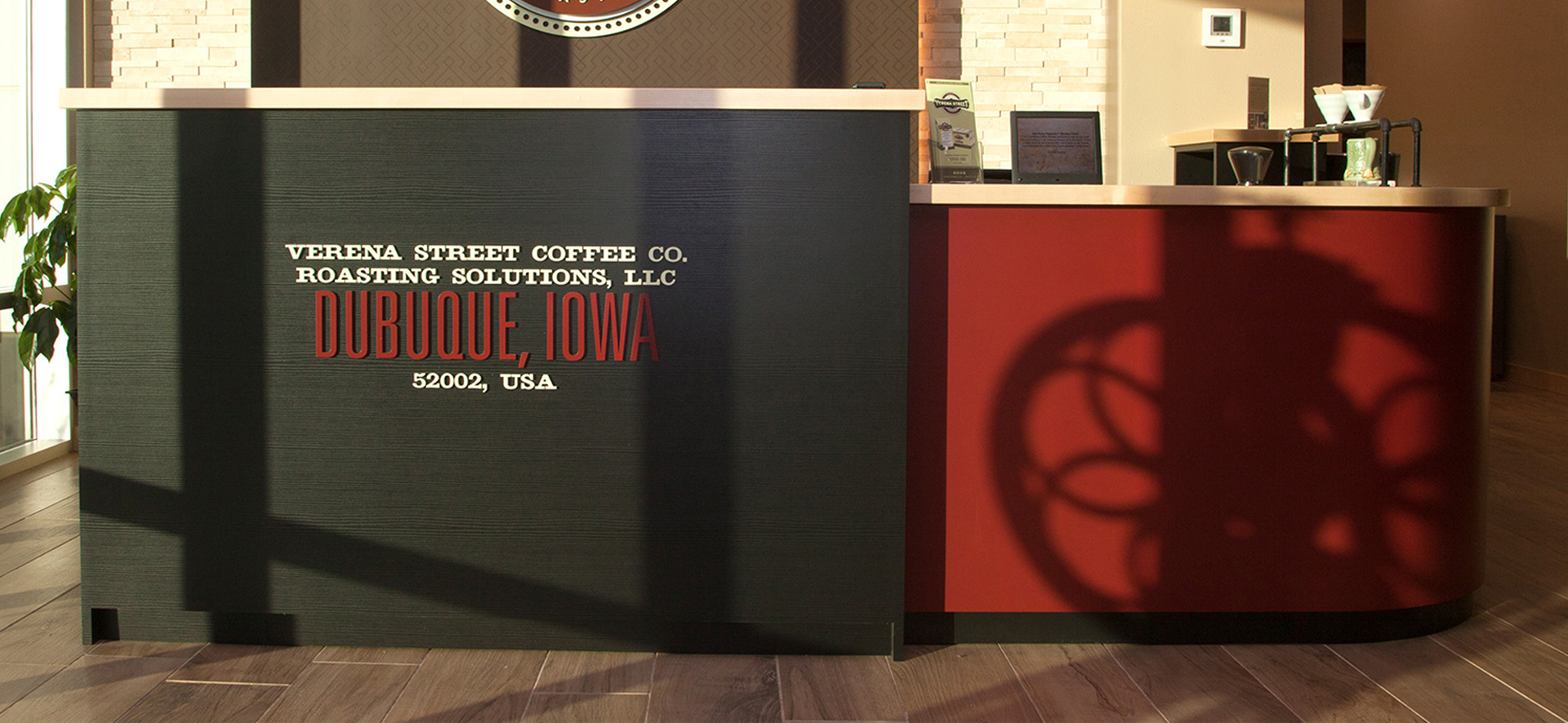 Verena Street Coffee Co. Reception Desk