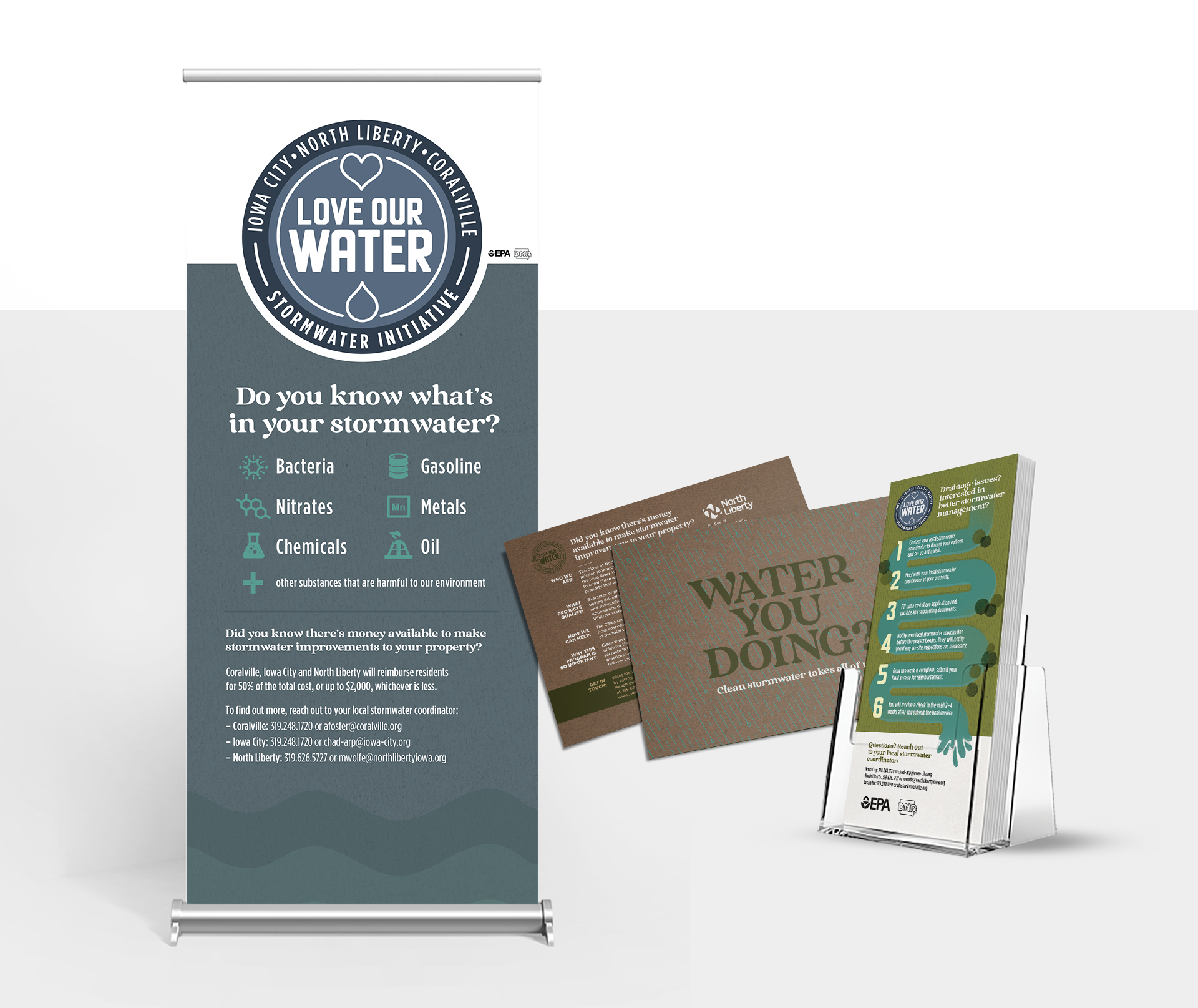 Love Our Water marketing collateral materials