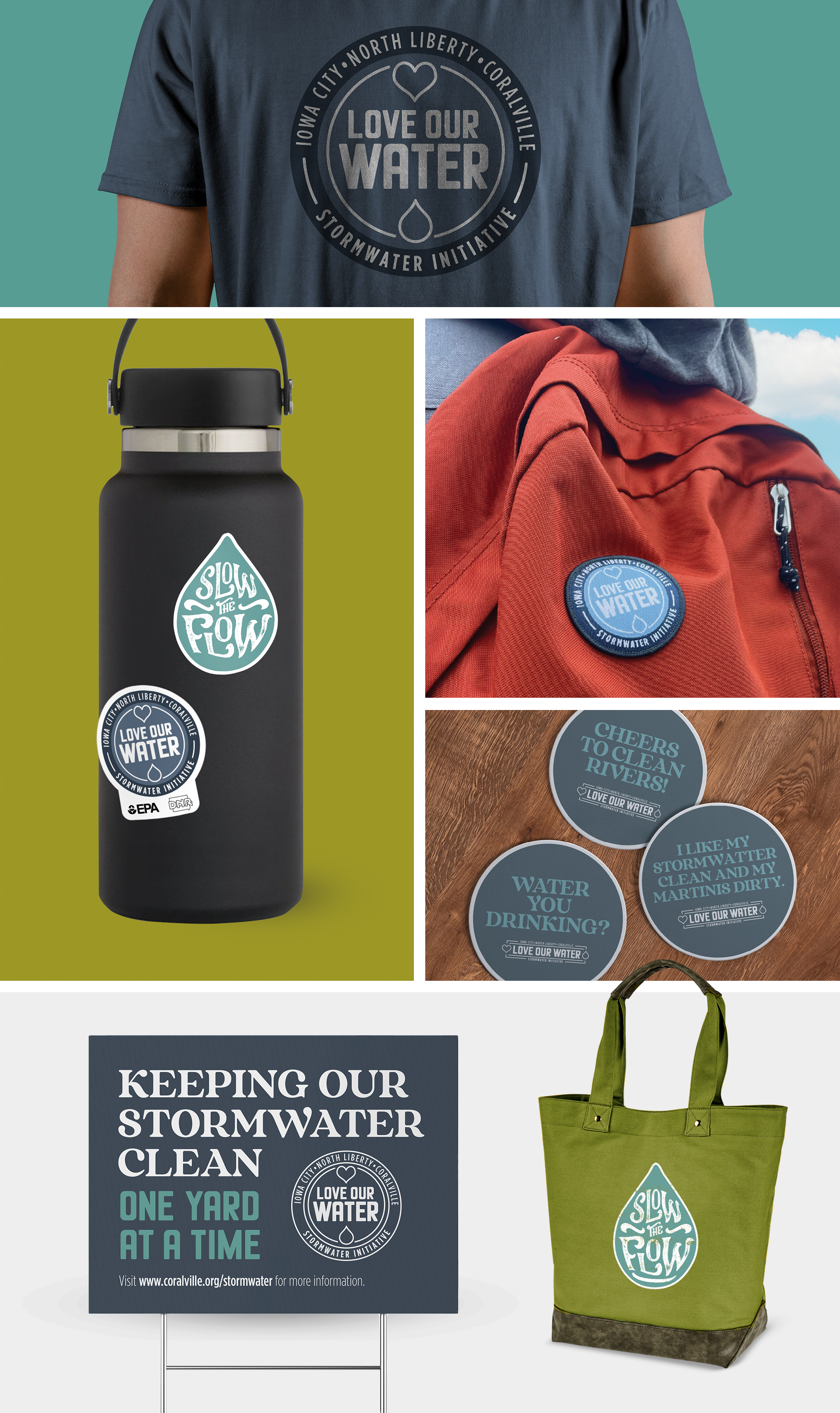 Love Our Water marketing collateral materials