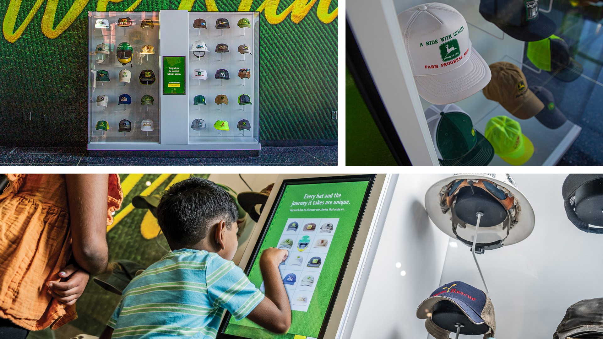 John Deere Pavilion Hat Display