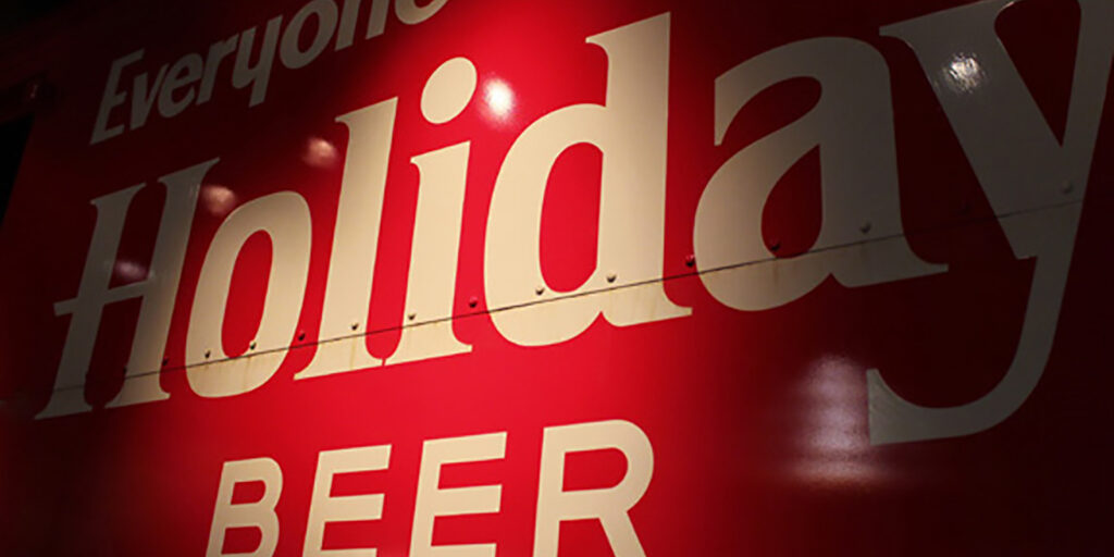 Potosi Brewing Company Museum Holiday Beer Sign